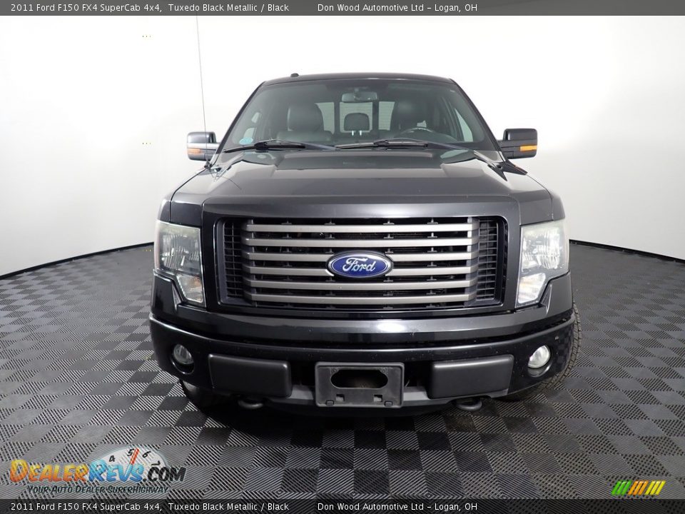 2011 Ford F150 FX4 SuperCab 4x4 Tuxedo Black Metallic / Black Photo #4