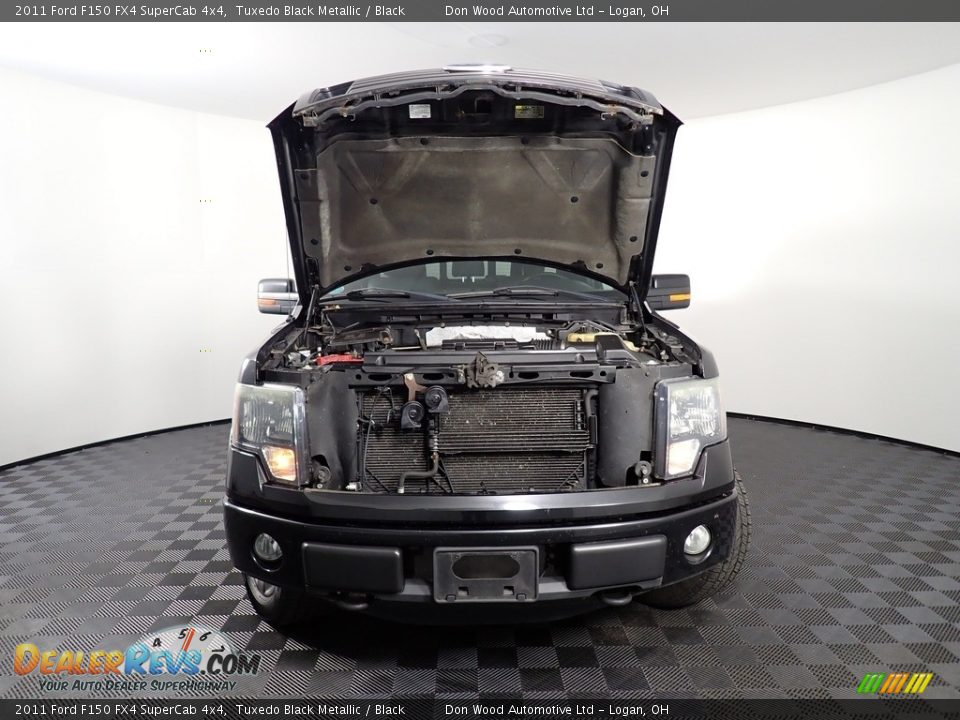 2011 Ford F150 FX4 SuperCab 4x4 Tuxedo Black Metallic / Black Photo #5