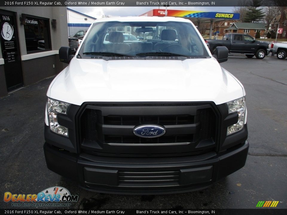 2016 Ford F150 XL Regular Cab Oxford White / Medium Earth Gray Photo #17