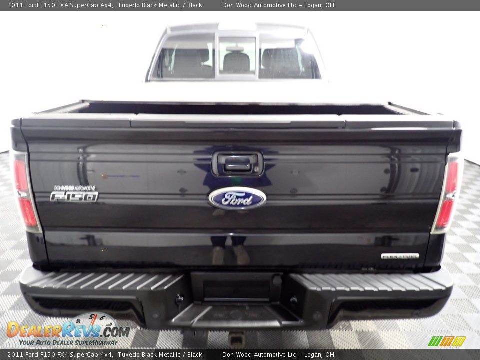 2011 Ford F150 FX4 SuperCab 4x4 Tuxedo Black Metallic / Black Photo #11