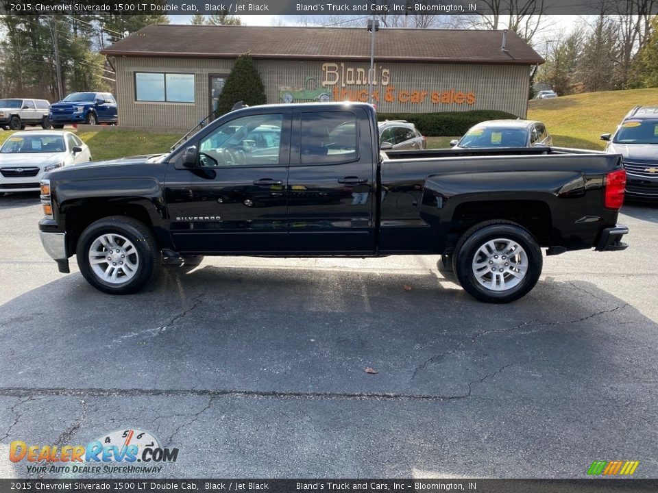 2015 Chevrolet Silverado 1500 LT Double Cab Black / Jet Black Photo #1