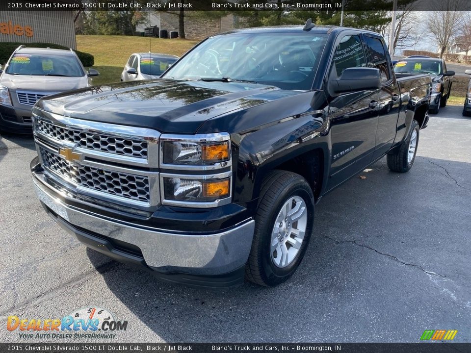 2015 Chevrolet Silverado 1500 LT Double Cab Black / Jet Black Photo #2