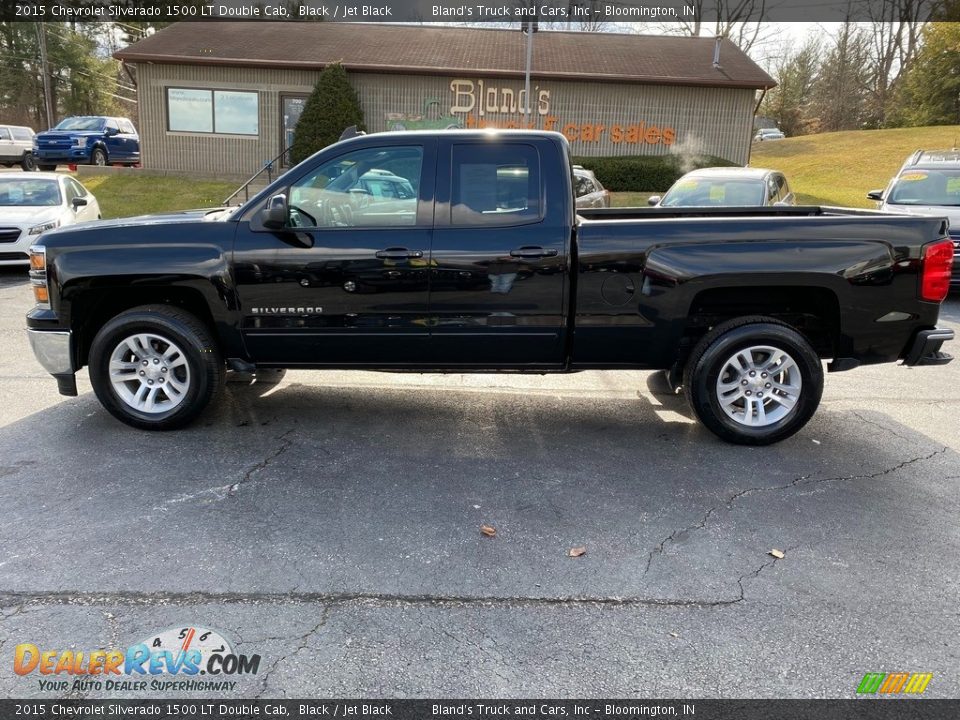 2015 Chevrolet Silverado 1500 LT Double Cab Black / Jet Black Photo #3