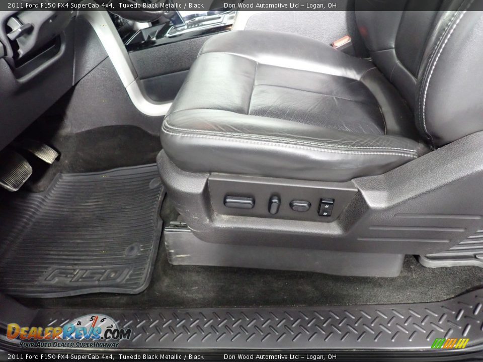 2011 Ford F150 FX4 SuperCab 4x4 Tuxedo Black Metallic / Black Photo #19