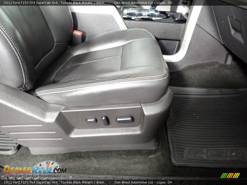 2011 Ford F150 FX4 SuperCab 4x4 Tuxedo Black Metallic / Black Photo #23