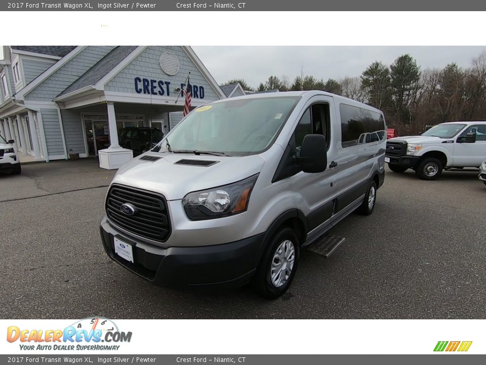 Ingot Silver 2017 Ford Transit Wagon XL Photo #3