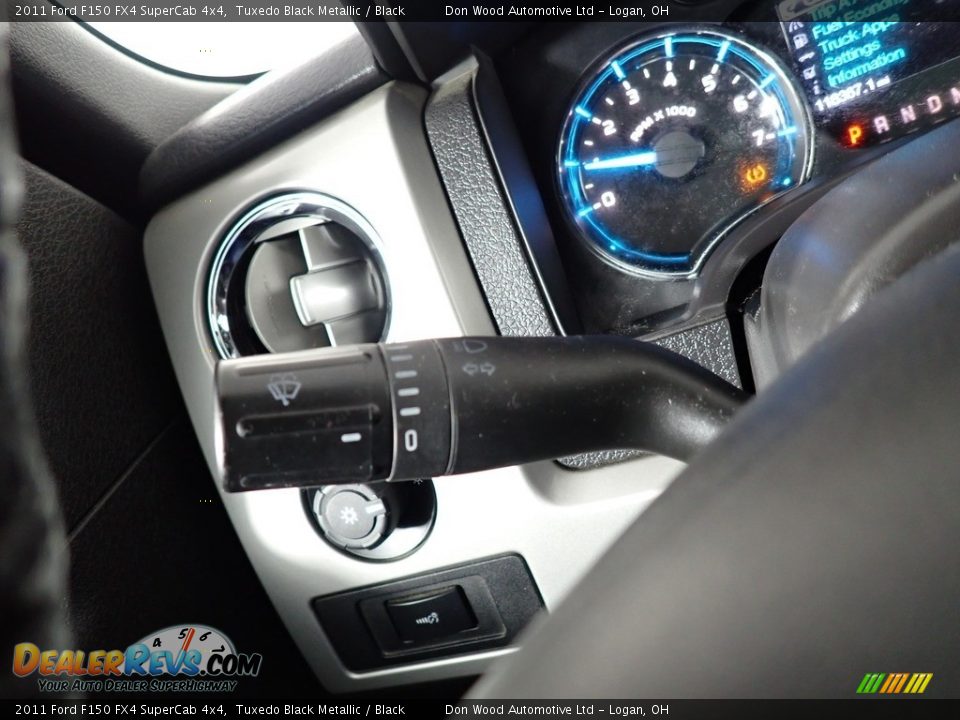 2011 Ford F150 FX4 SuperCab 4x4 Tuxedo Black Metallic / Black Photo #27