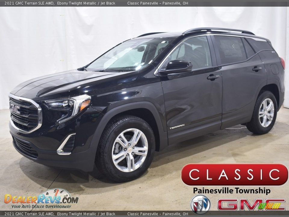 2021 GMC Terrain SLE AWD Ebony Twilight Metallic / Jet Black Photo #1