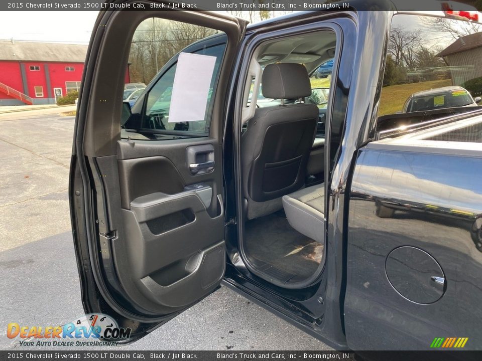 2015 Chevrolet Silverado 1500 LT Double Cab Black / Jet Black Photo #27