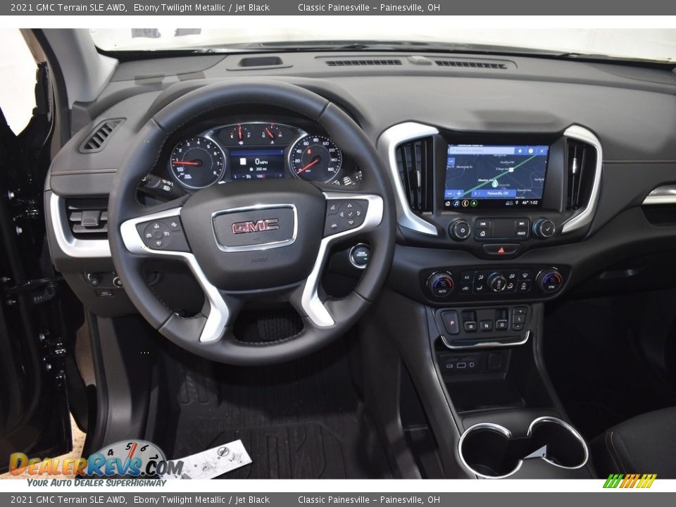 2021 GMC Terrain SLE AWD Ebony Twilight Metallic / Jet Black Photo #10