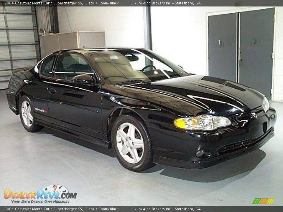 2004 Chevrolet Monte Carlo Supercharged SS Black / Ebony Black Photo #1