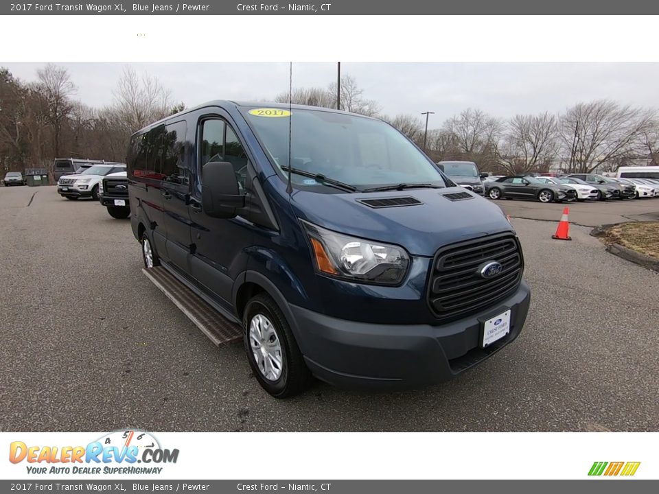 2017 Ford Transit Wagon XL Blue Jeans / Pewter Photo #1