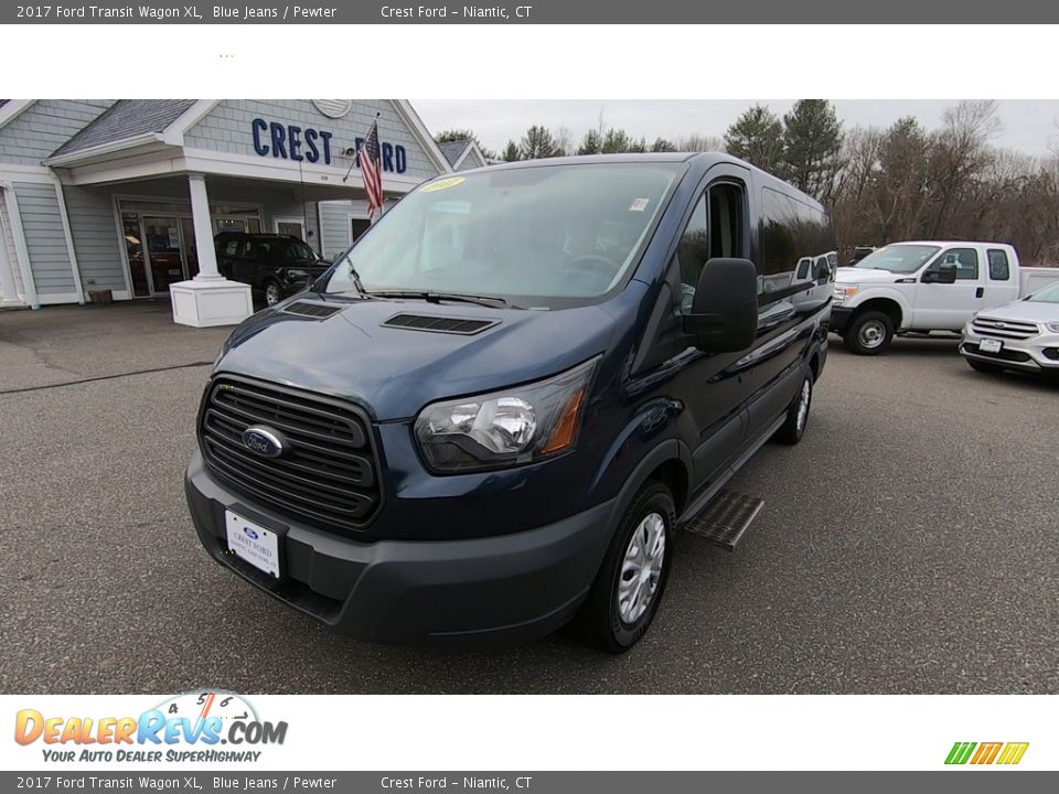 2017 Ford Transit Wagon XL Blue Jeans / Pewter Photo #3