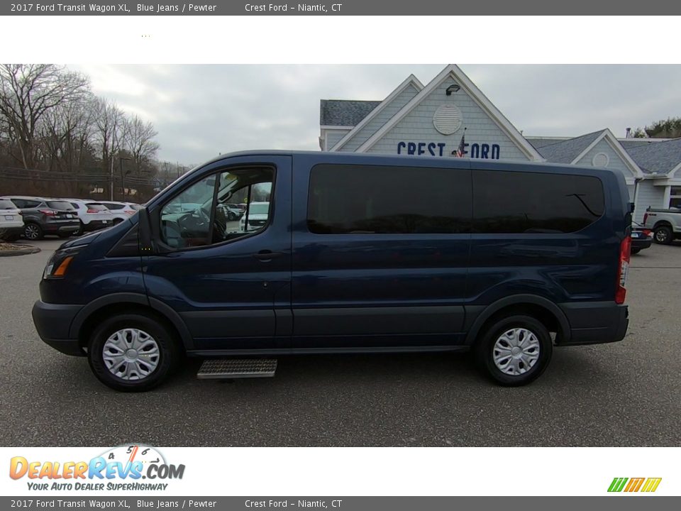 2017 Ford Transit Wagon XL Blue Jeans / Pewter Photo #4