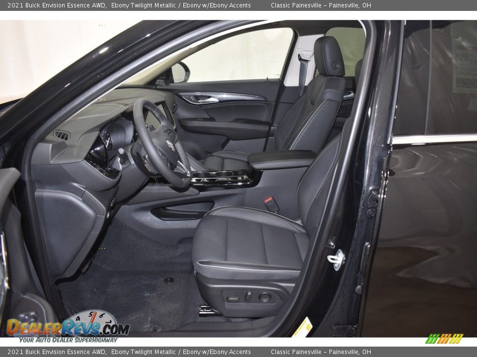 Ebony w/Ebony Accents Interior - 2021 Buick Envision Essence AWD Photo #7