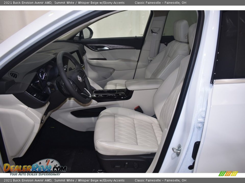 Whisper Beige w/Ebony Accents Interior - 2021 Buick Envision Avenir AWD Photo #8