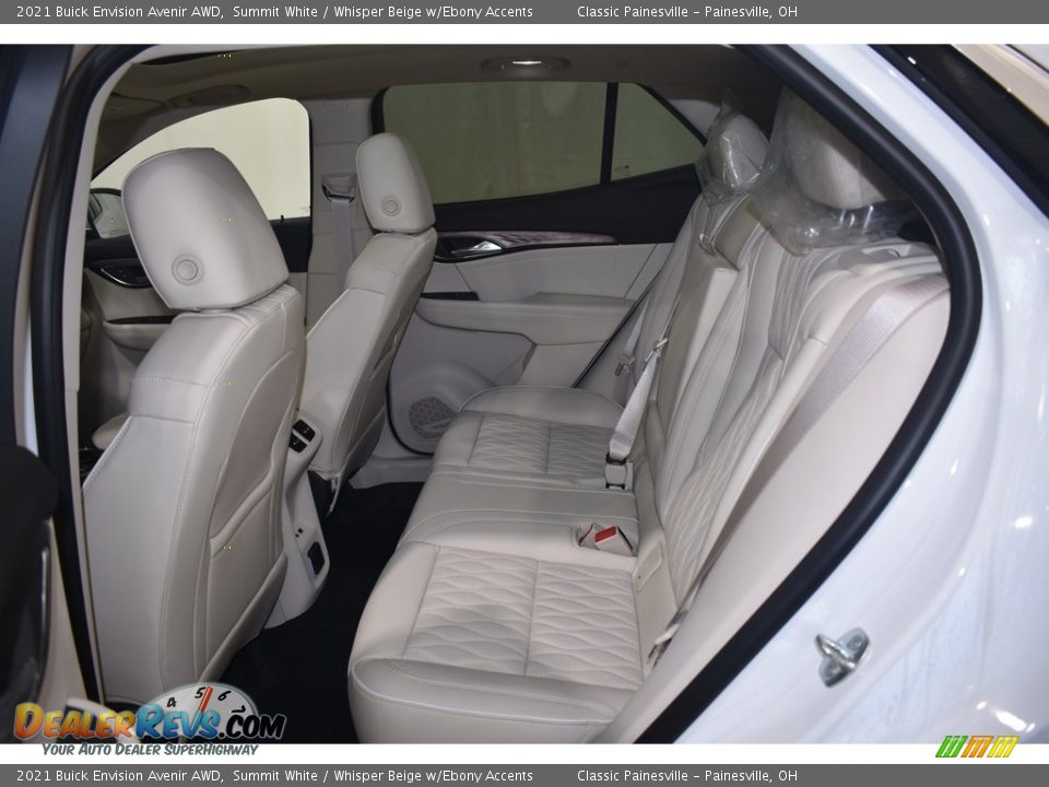 Rear Seat of 2021 Buick Envision Avenir AWD Photo #9