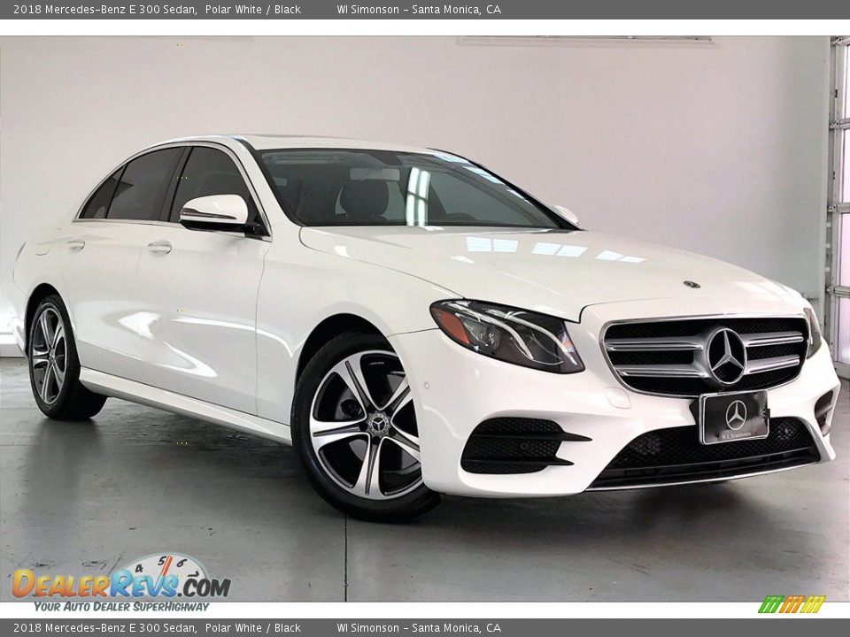 2018 Mercedes-Benz E 300 Sedan Polar White / Black Photo #34