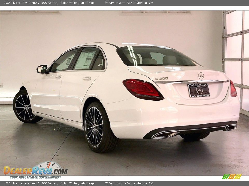 2021 Mercedes-Benz C 300 Sedan Polar White / Silk Beige Photo #2