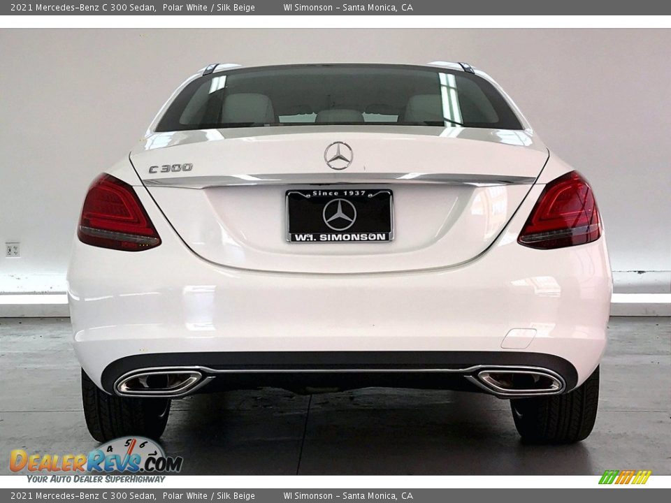 2021 Mercedes-Benz C 300 Sedan Polar White / Silk Beige Photo #3