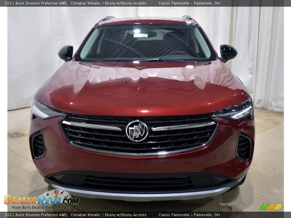 2021 Buick Envision Preferred AWD Cinnabar Metallic / Ebony w/Ebony Accents Photo #4