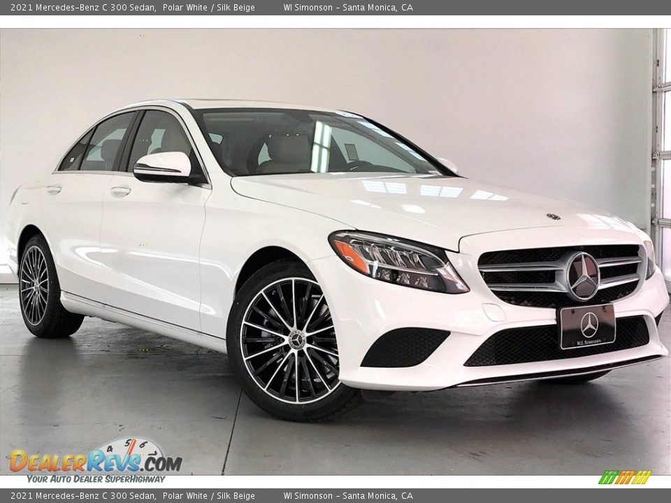 2021 Mercedes-Benz C 300 Sedan Polar White / Silk Beige Photo #12