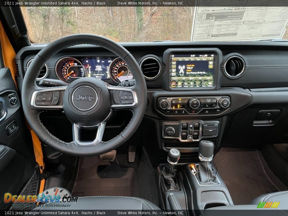 Dashboard of 2021 Jeep Wrangler Unlimited Sahara 4x4 Photo #18