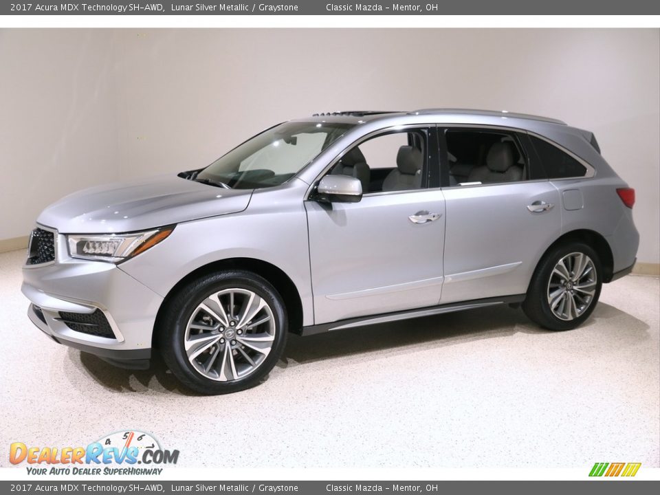 2017 Acura MDX Technology SH-AWD Lunar Silver Metallic / Graystone Photo #3