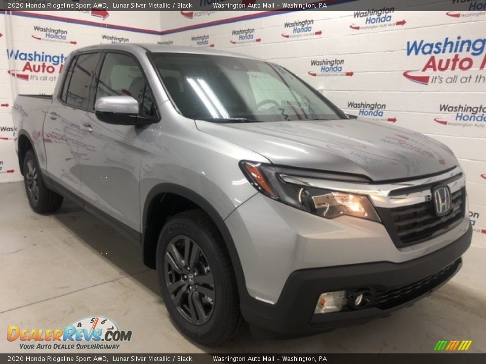 2020 Honda Ridgeline Sport AWD Lunar Silver Metallic / Black Photo #2