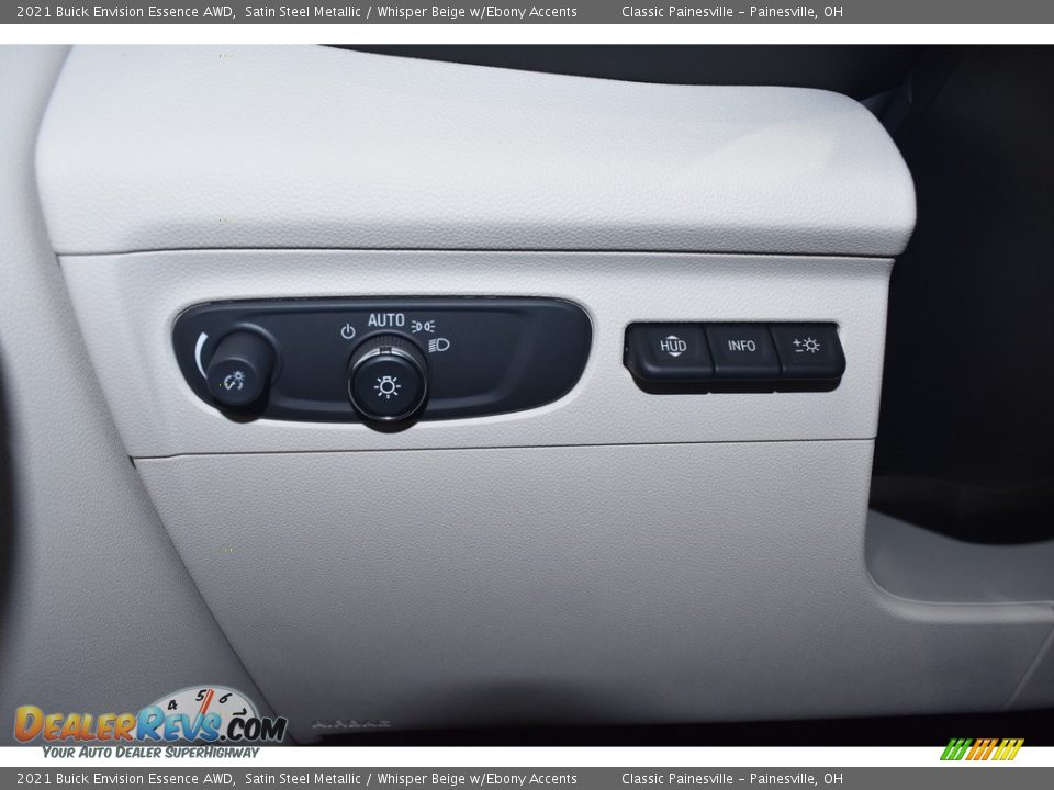 2021 Buick Envision Essence AWD Satin Steel Metallic / Whisper Beige w/Ebony Accents Photo #10