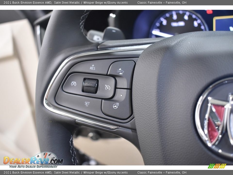 2021 Buick Envision Essence AWD Satin Steel Metallic / Whisper Beige w/Ebony Accents Photo #11