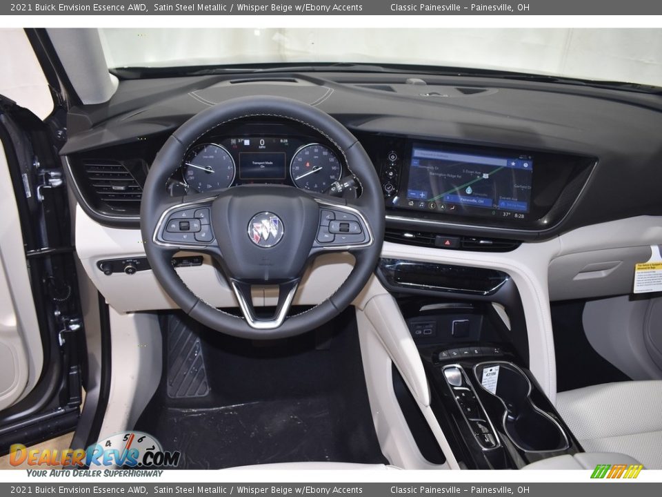 2021 Buick Envision Essence AWD Satin Steel Metallic / Whisper Beige w/Ebony Accents Photo #12