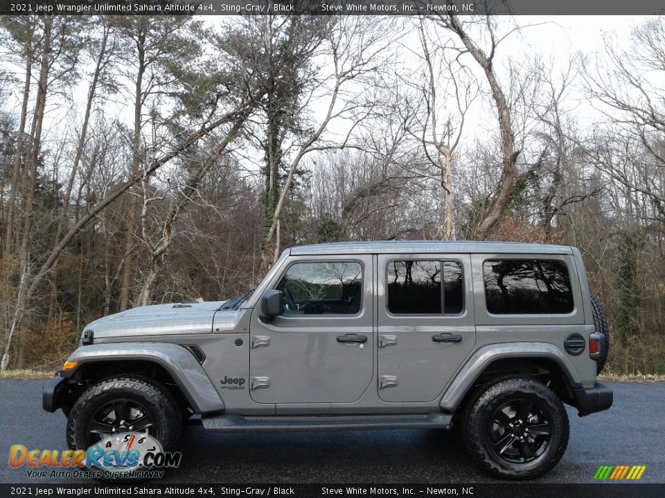 2021 Jeep Wrangler Unlimited Sahara Altitude 4x4 Sting-Gray / Black Photo #1