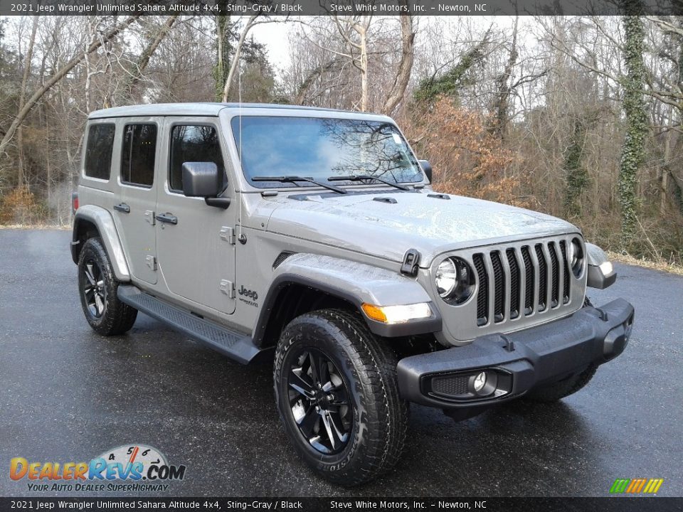 2021 Jeep Wrangler Unlimited Sahara Altitude 4x4 Sting-Gray / Black Photo #4