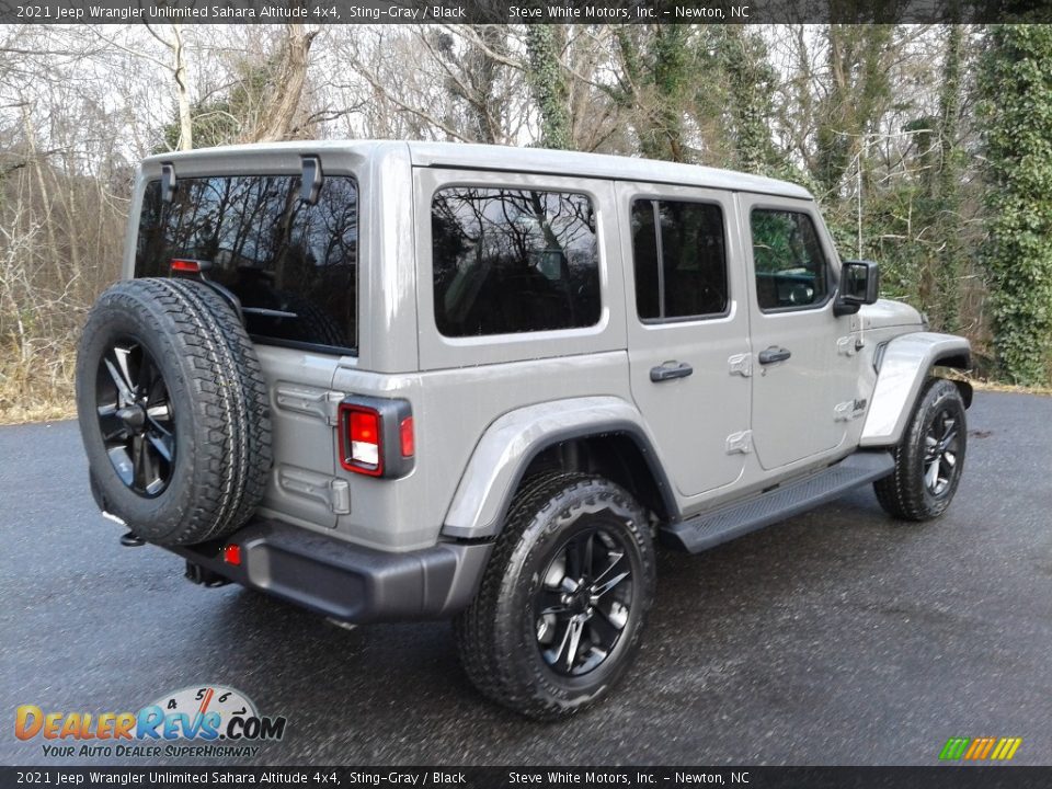 2021 Jeep Wrangler Unlimited Sahara Altitude 4x4 Sting-Gray / Black Photo #6