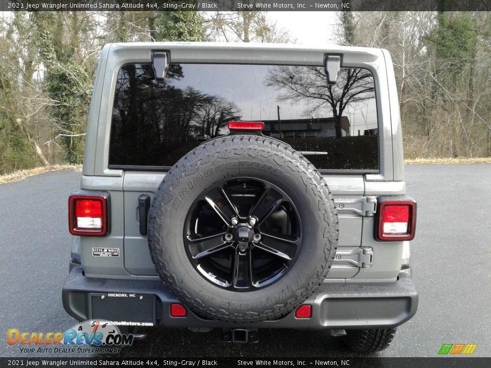 2021 Jeep Wrangler Unlimited Sahara Altitude 4x4 Sting-Gray / Black Photo #7