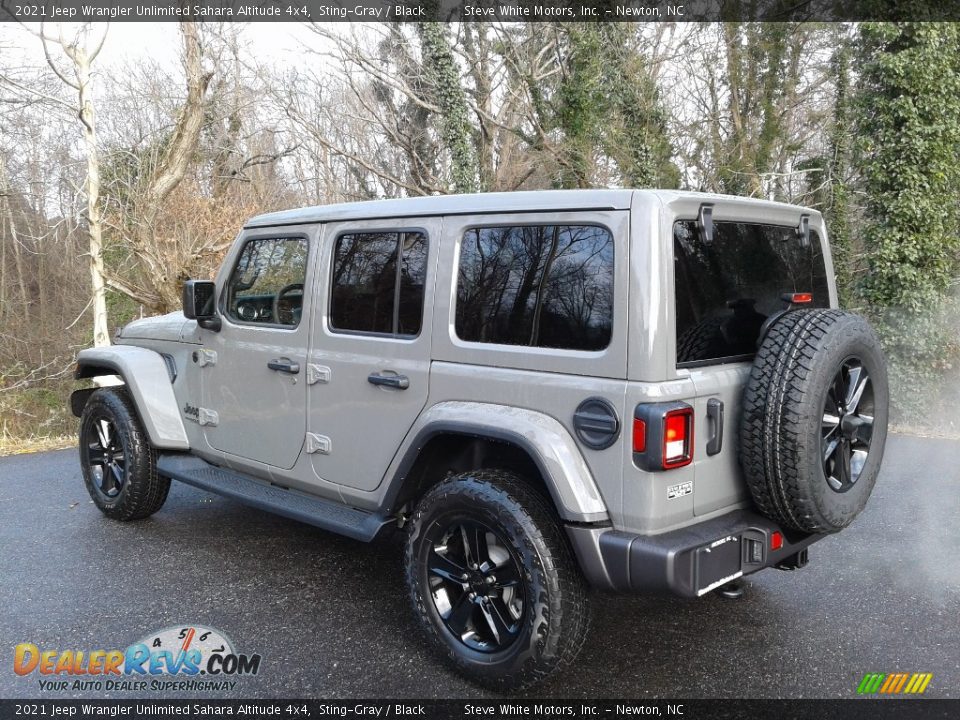 2021 Jeep Wrangler Unlimited Sahara Altitude 4x4 Sting-Gray / Black Photo #8