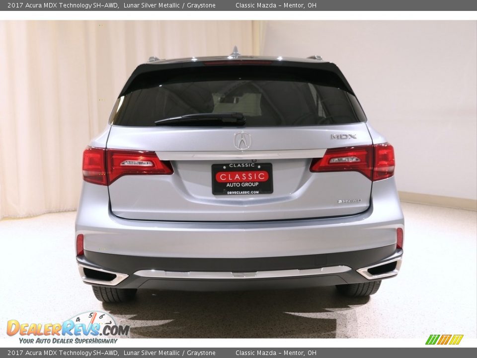 2017 Acura MDX Technology SH-AWD Lunar Silver Metallic / Graystone Photo #27