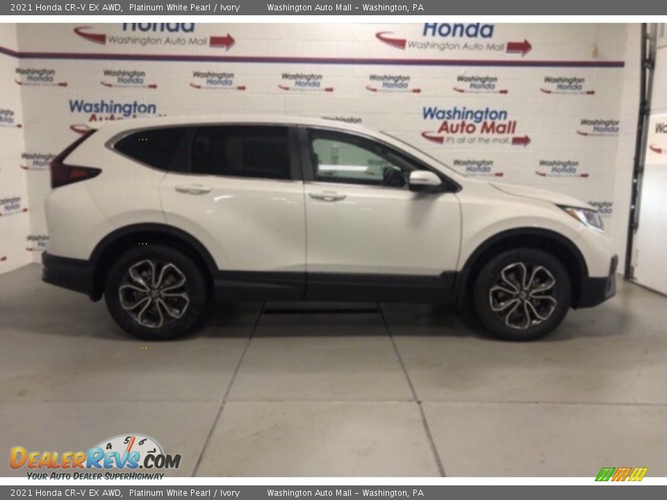 2021 Honda CR-V EX AWD Platinum White Pearl / Ivory Photo #1