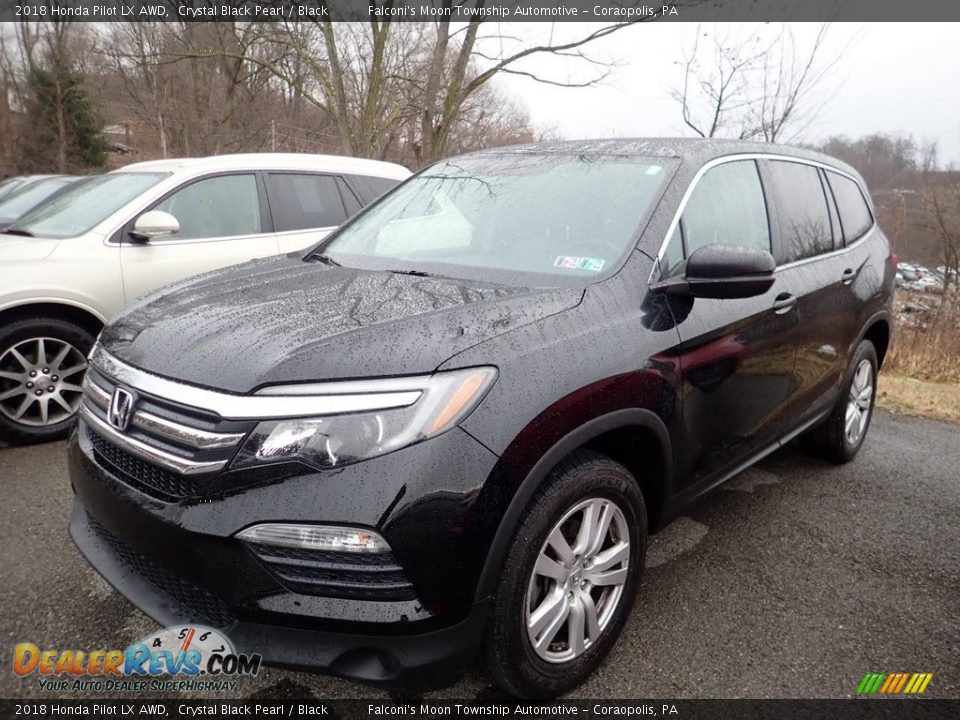 2018 Honda Pilot LX AWD Crystal Black Pearl / Black Photo #1