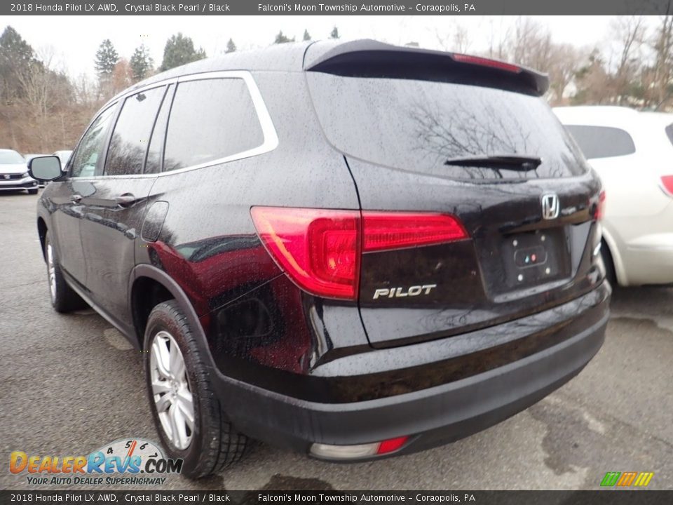 2018 Honda Pilot LX AWD Crystal Black Pearl / Black Photo #2