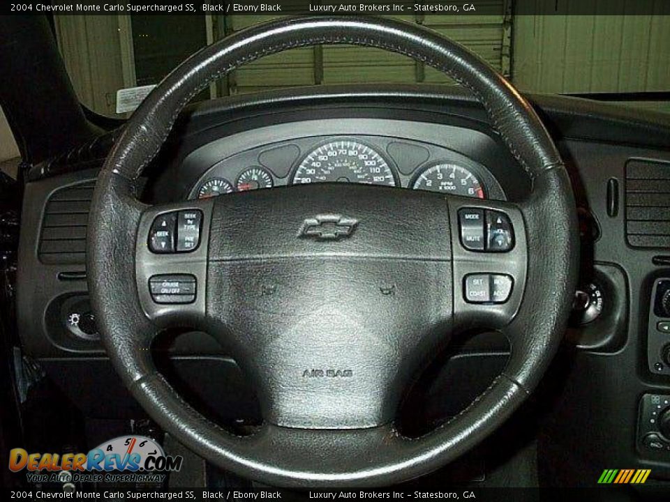 2004 Chevrolet Monte Carlo Supercharged SS Black / Ebony Black Photo #7