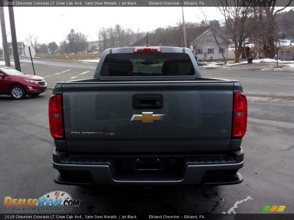 2018 Chevrolet Colorado LT Crew Cab 4x4 Satin Steel Metallic / Jet Black Photo #4