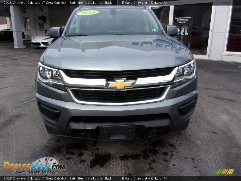 2018 Chevrolet Colorado LT Crew Cab 4x4 Satin Steel Metallic / Jet Black Photo #7