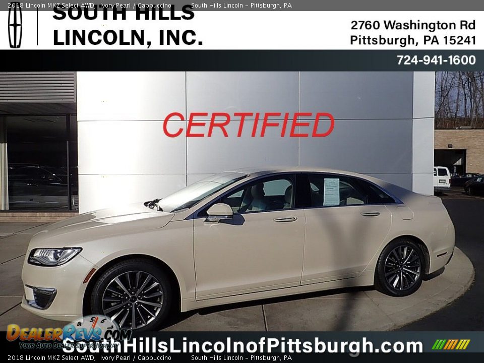 2018 Lincoln MKZ Select AWD Ivory Pearl / Cappuccino Photo #1
