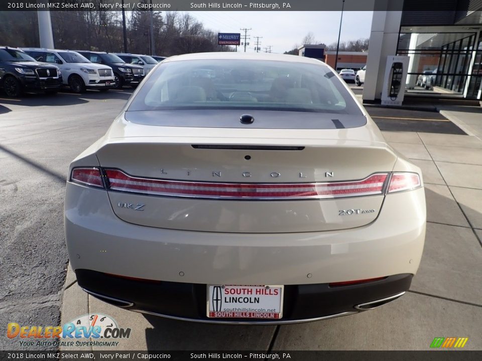 2018 Lincoln MKZ Select AWD Ivory Pearl / Cappuccino Photo #4