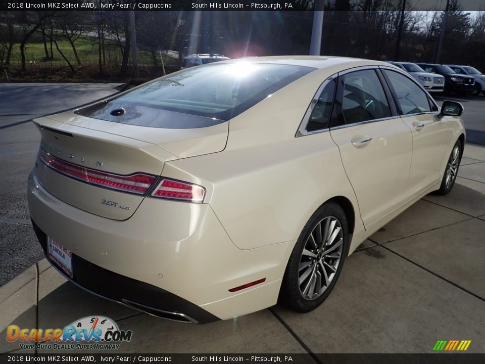 2018 Lincoln MKZ Select AWD Ivory Pearl / Cappuccino Photo #6