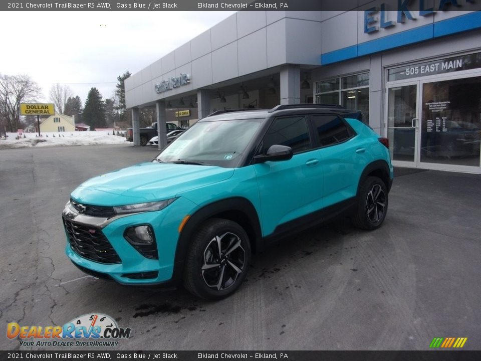 2021 Chevrolet TrailBlazer RS AWD Oasis Blue / Jet Black Photo #1