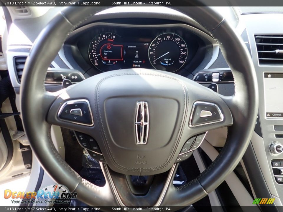 2018 Lincoln MKZ Select AWD Ivory Pearl / Cappuccino Photo #20