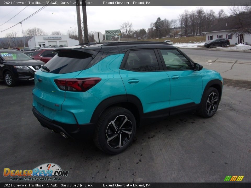 2021 Chevrolet Trailblazer RS AWD Oasis Blue / Jet Black Photo #5